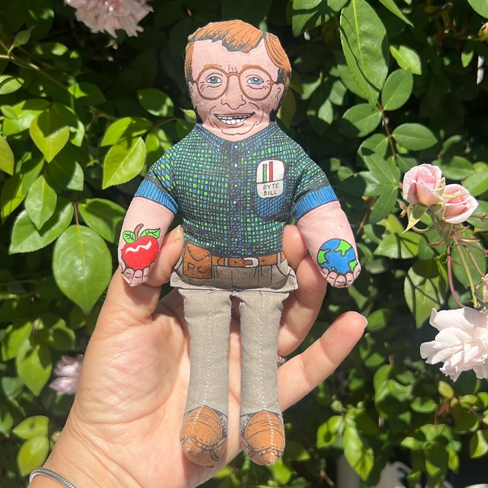 Rare Fat Cat, Inc Parody Series 1998 Bill Gates doll. Anne Lika.